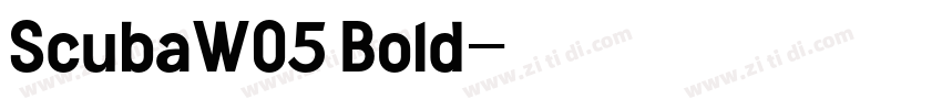 ScubaW05 Bold字体转换
